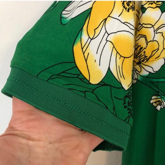 G.I.L.I. Green floral maxi dress size L petite - Picture 6 of 10